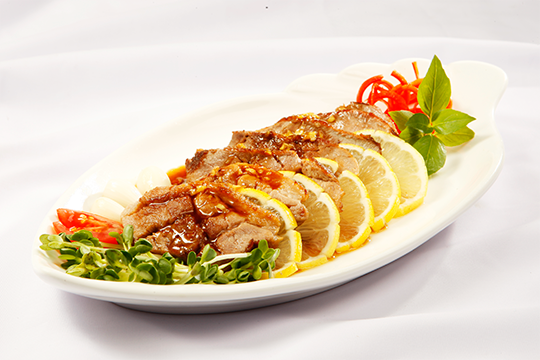 ức vịt sốt cam