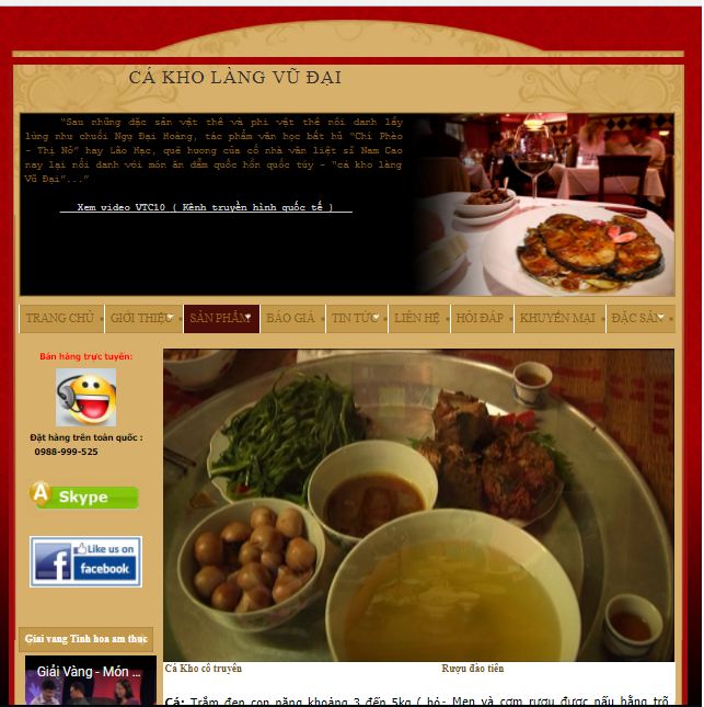 nguồn gốc cá kho làng vũ đại