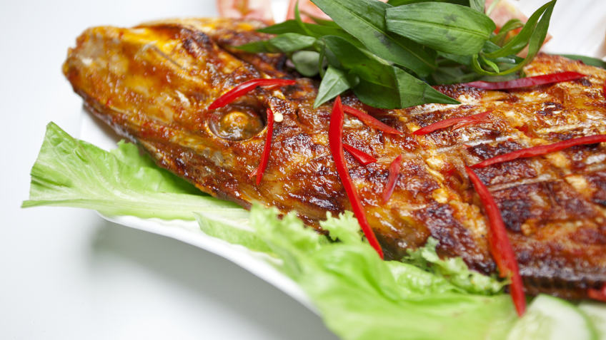 Cá chép nướng muối ớt