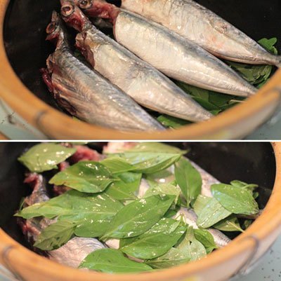 Nguyên liệu món cá nục kho húng quế