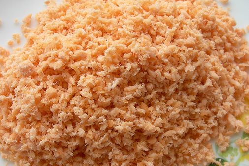 Mách mẹ cách làm ruốc cá hồi ăn dặm cho bé
