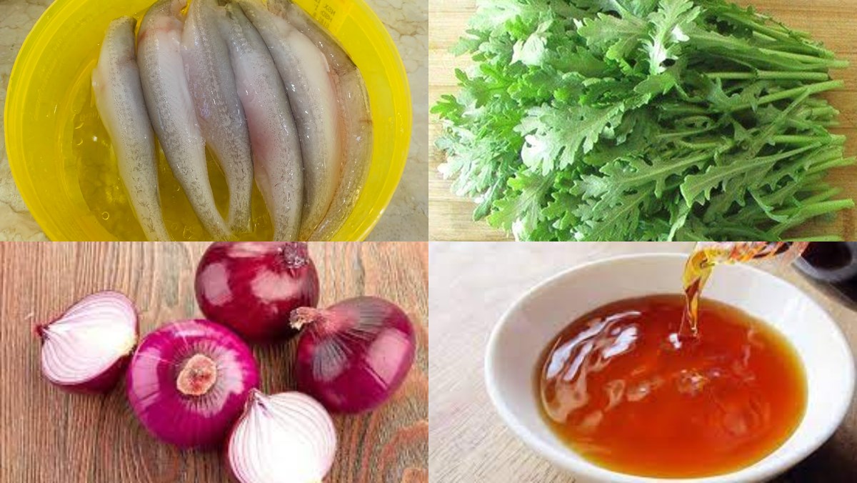 Canh cá khoai cải cúc