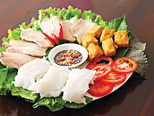 Món ăn từ bún tái Kênh