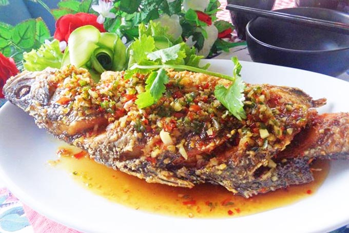 Ca dieu hong chien mam