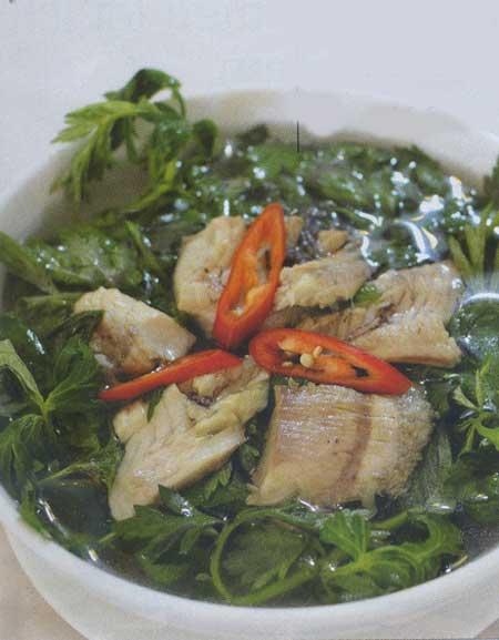 Hướng dẫn làm món canh cá rô ngải cứu