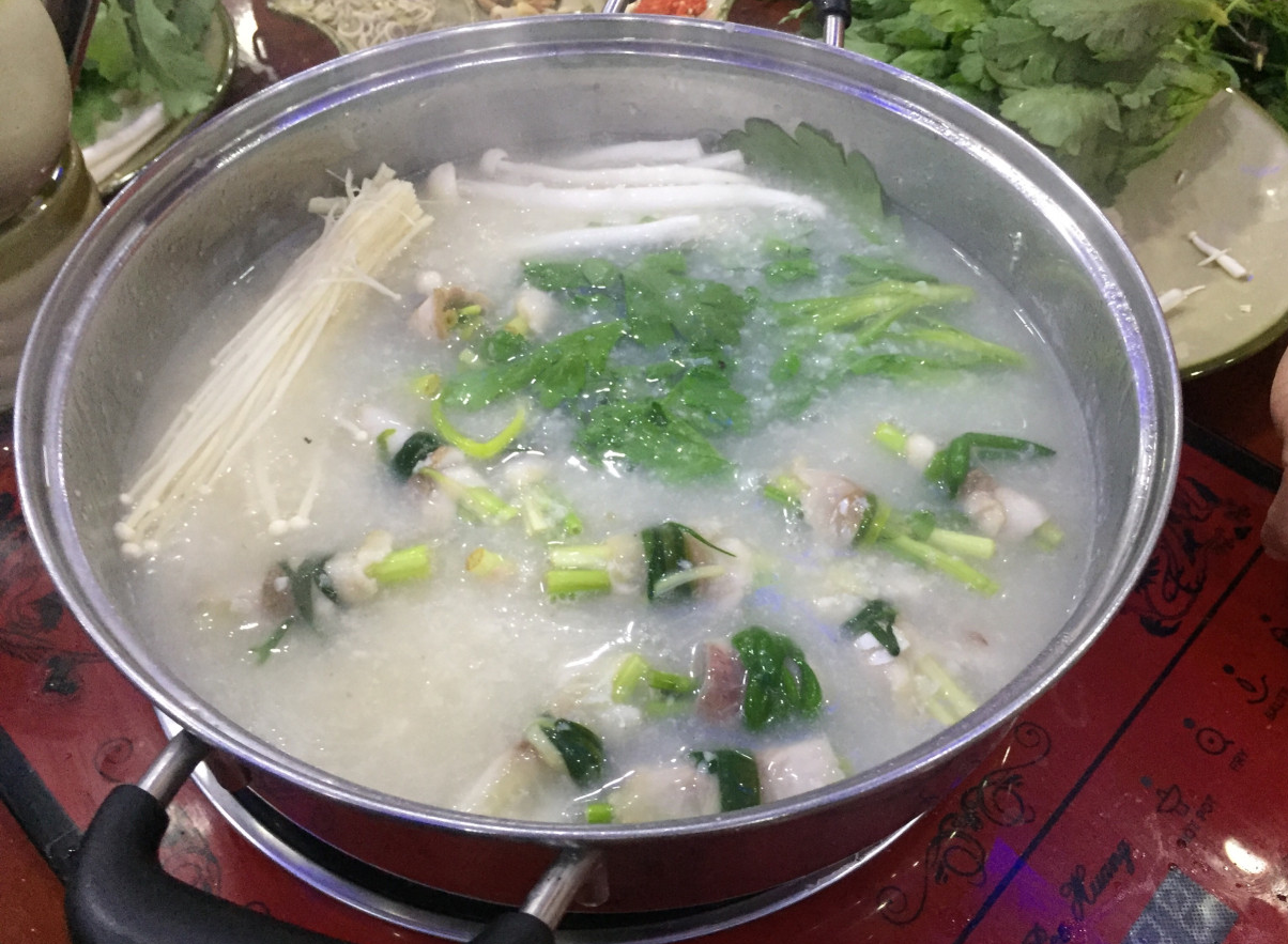 Cháo cá lóc.